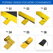 Yes4All Single Lightweight Camping Hammock with Carry Bag (Black/Yellow) 566639225